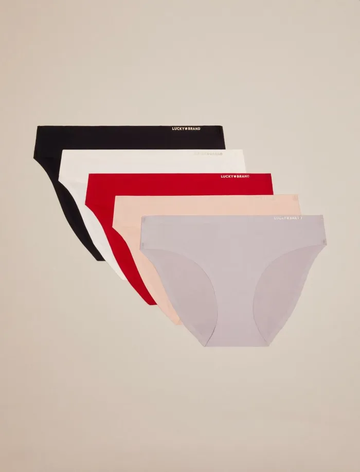 5 Pack Micro Laser Bikini Chili Women Lucky Brand Intimates and Sleepwear