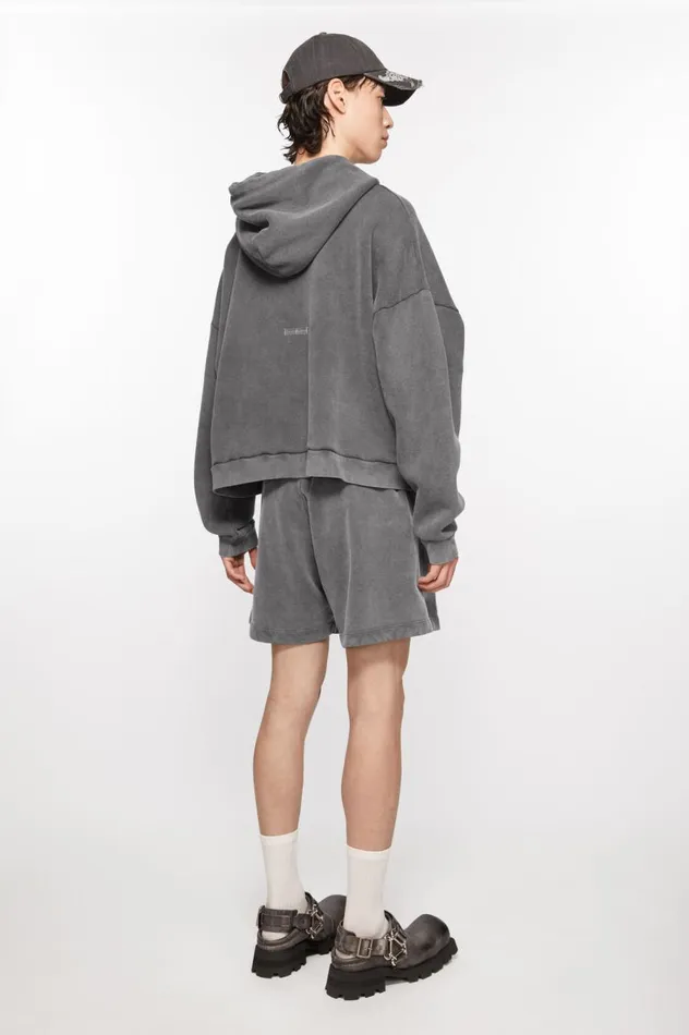 Acne Studios Cotton Shorts Faded Black Women Shorts