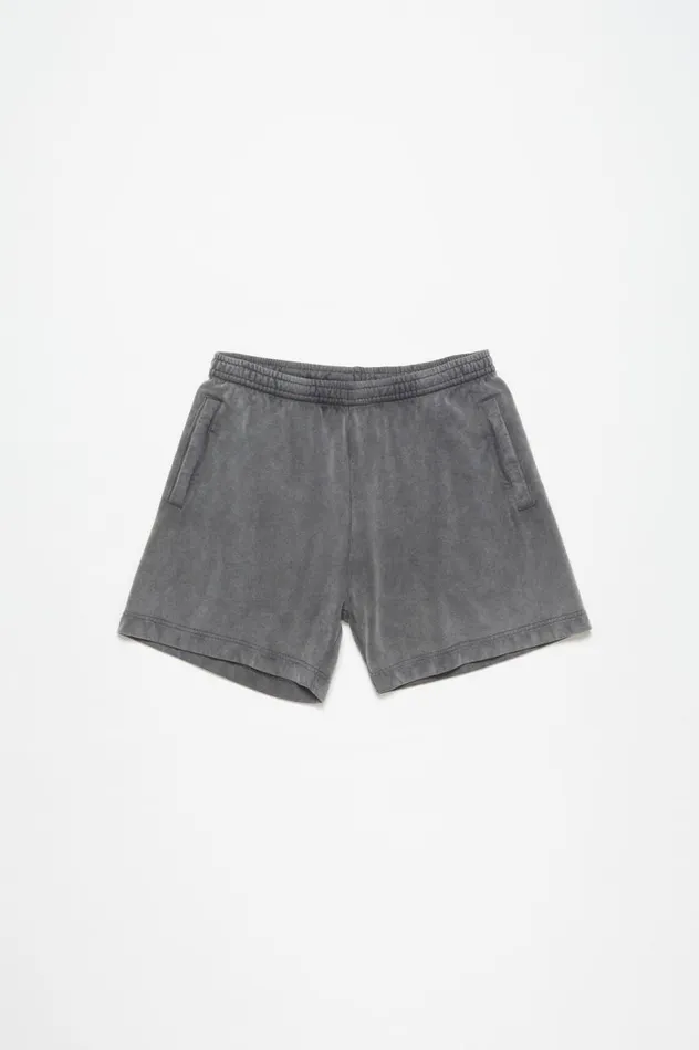 Acne Studios Cotton Shorts Faded Black Women Shorts
