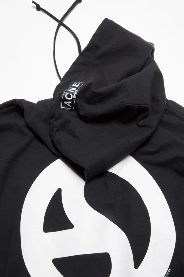 Acne Studios Hooded Sweater Black Men Sweatshirts