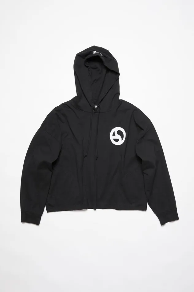 Acne Studios Hooded Sweater Black Men Sweatshirts