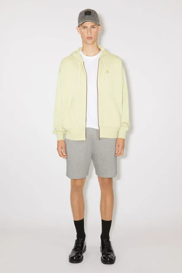 Acne Studios Hooded Zip Sweater Sandgreen Men Sweatshirts