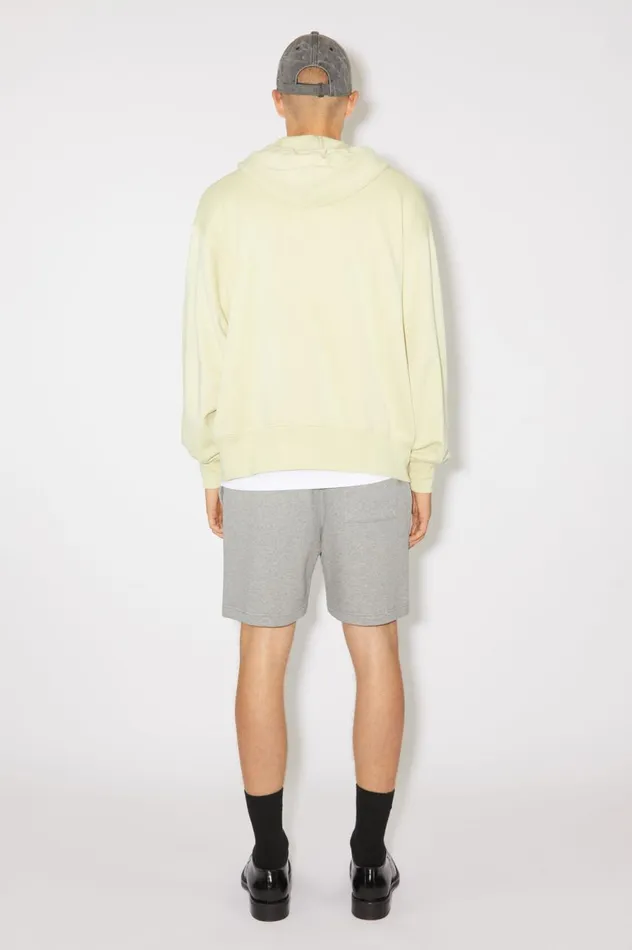 Acne Studios Hooded Zip Sweater Sandgreen Men Sweatshirts