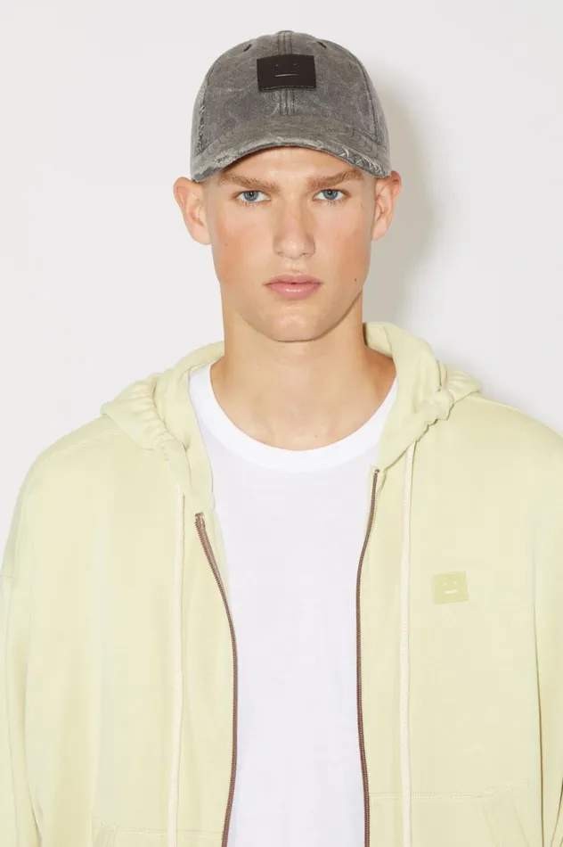 Acne Studios Hooded Zip Sweater Sandgreen Men Sweatshirts