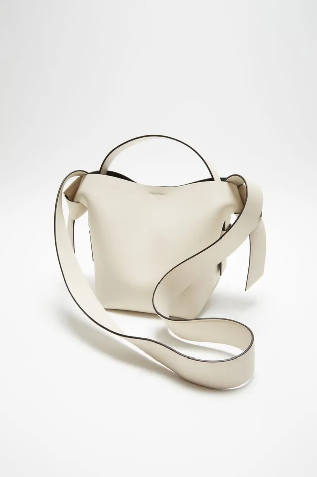 Acne Studios Musubi Mini Shoulder Bag Whiteblack Women Bags