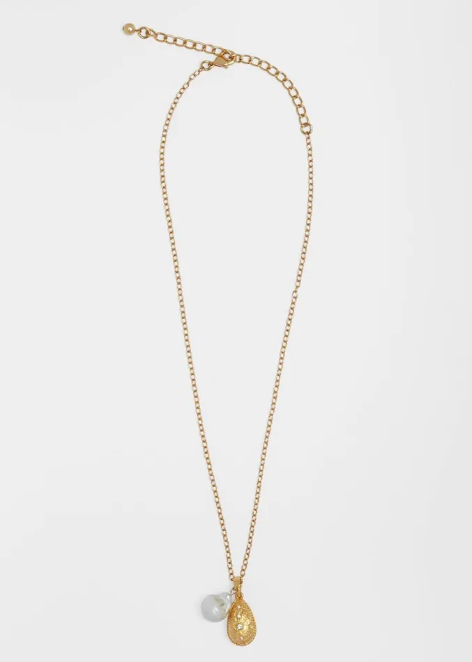 Adam Lippes Necklaces Teardrop Necklace With Freshwater Pearl Gold 8211 Women Adam Lippes Necklaces Teardrop Necklace With Freshwater Pearl Gold 8211 Women