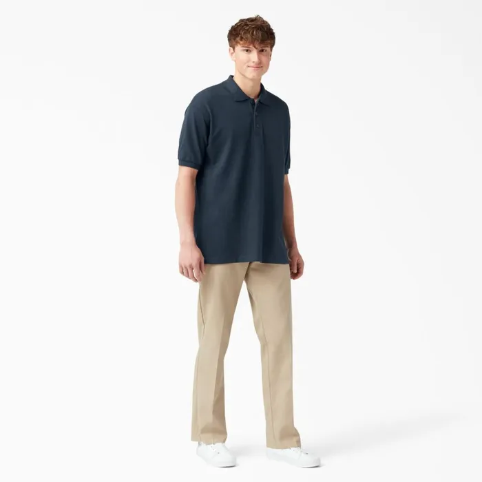 Adult Size Piqu Short Sleeve Polo Dark Navy Dark Navy dn Kids Dickies Shirts Adult Size Piqu Short Sleeve Polo Dark Navy Dark Navy dn Kids Dickies Shirts