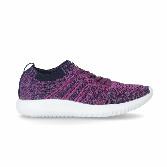 Alexis Memory Foam Trainers Fuchsia Women Trespass Trainers