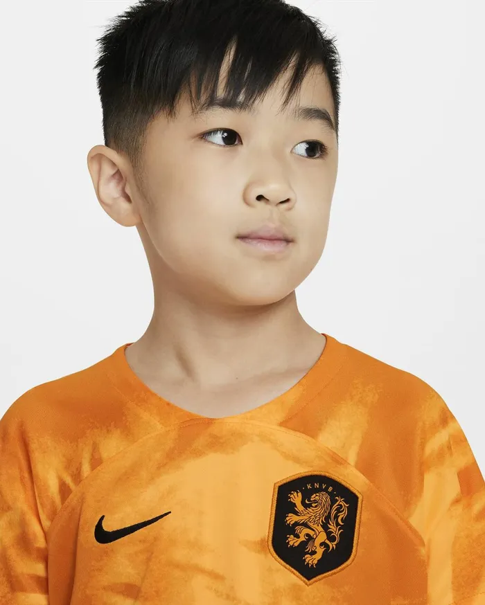 All Clothing Kids Nike Netherlands 202223 Home Laser Orangeorange Peelblack