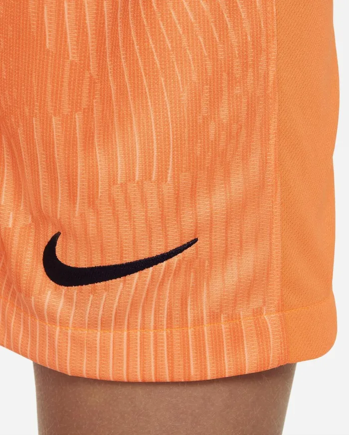 All Clothing Kids Nike Netherlands 2023 Stadium Home Conesunset Glowblackened Blue