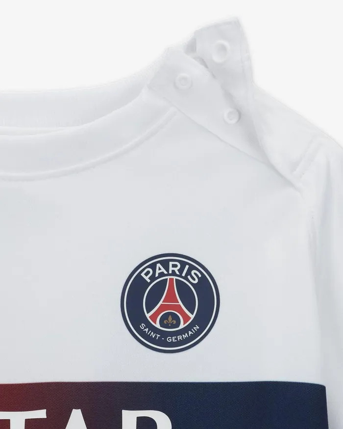 All Clothing Kids Nike Paris SaintGermain 202324 Away Whitemidnight Navymidnight Navy