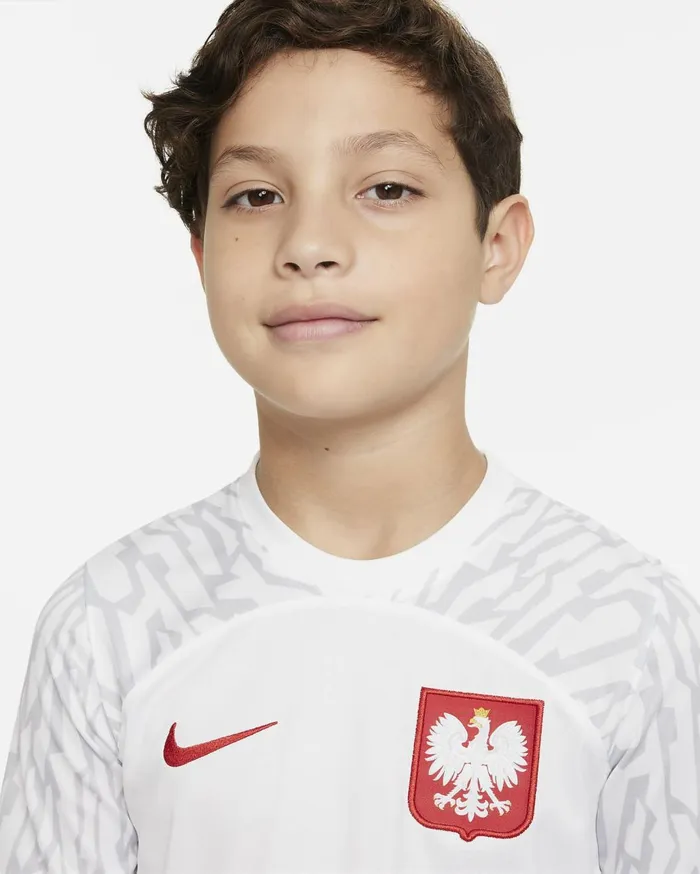 All Clothing Kids Nike Poland 202223 Stadium Home Whitesport Red