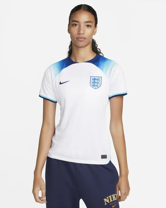 All Clothing Women Nike England 202223 Stadium Home Whiteblue Furyblue Void