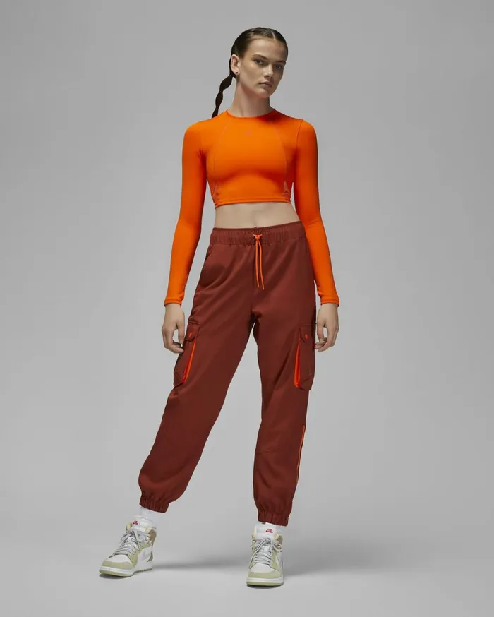 All Clothing Women Nike Jordan Sport Safety Orangesafety Orangefire Red