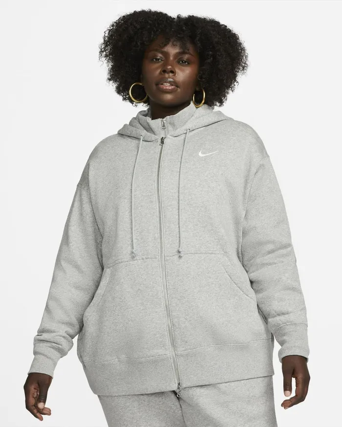 All Clothing Women Nike Sportswear Phoenix Fleece Dark Grey Heathersail