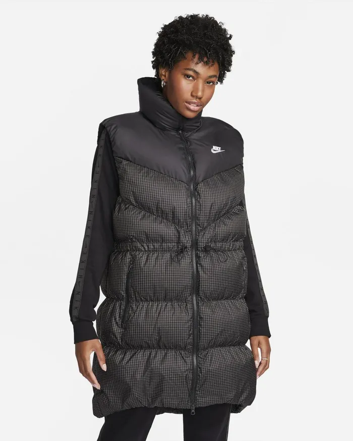 All Clothing Women Nike Sportswear Windpuffer Blackwhite