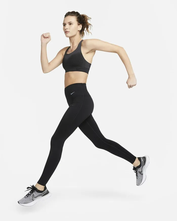 All Clothing Women Nike Swoosh Flyknit Blackdark Smoke Greyphoton Dust