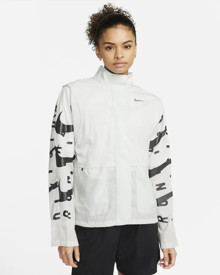 All Clothing Women Nike ThermaFIT Run Division Light Silver