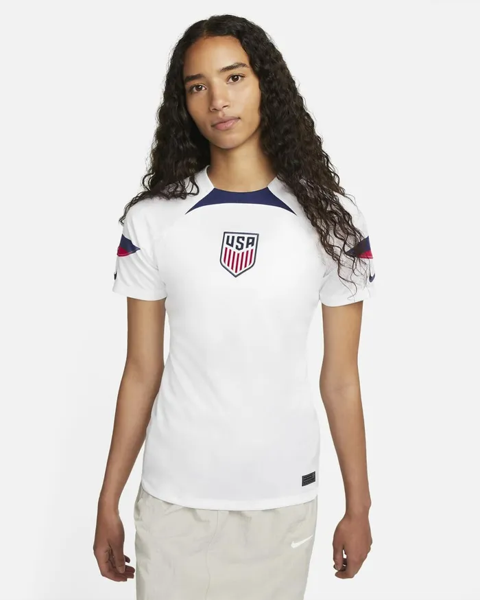 All Clothing Women Nike USMNT 202223 Stadium Home Whiteloyal Blue