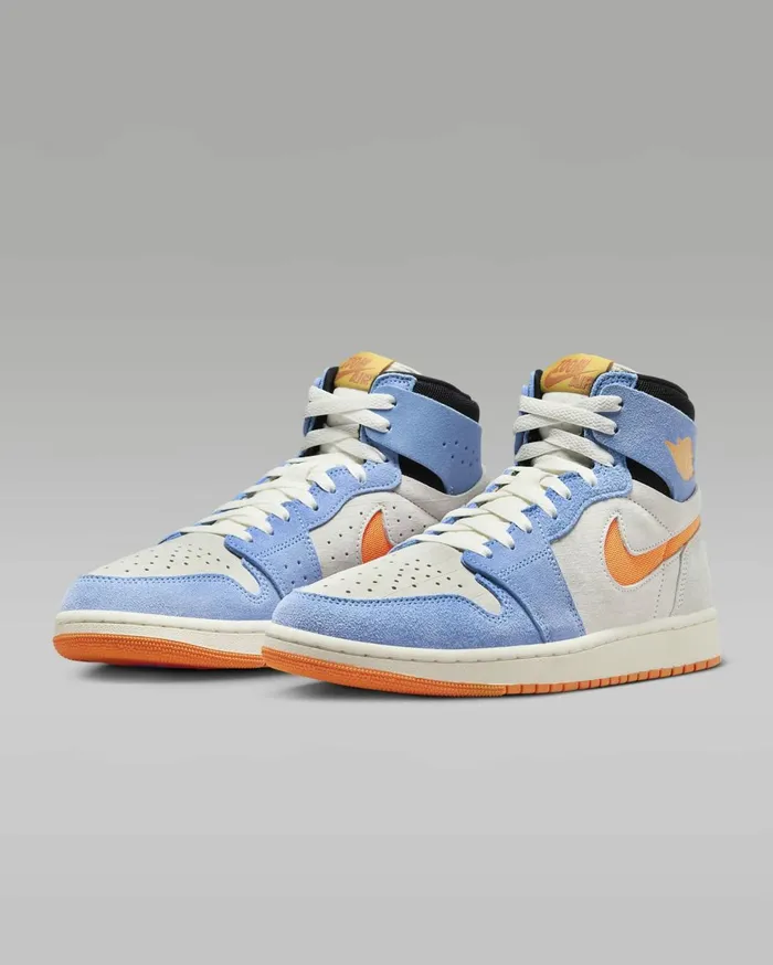 All Shoes Men Nike Air Jordan 1 Zoom CMFT 2 Sailroyal Pulselight Silveralpha Orange