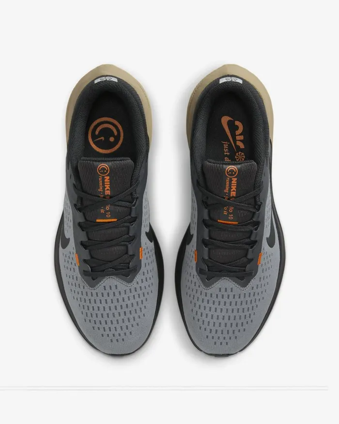 All Shoes Men Nike Air Winflo 10 Smoke Greysafety Orangekhakiblack