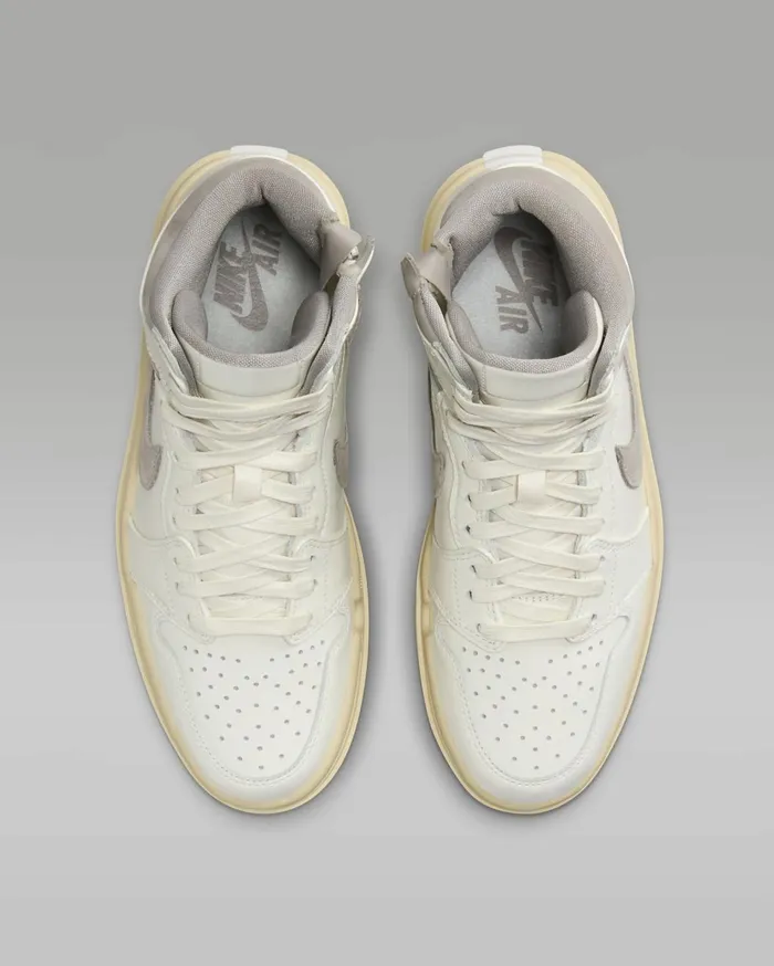 All Shoes Women Nike Air Jordan 1 Elevate High SE Sailpale Vanillagum Medium Browncollege Grey