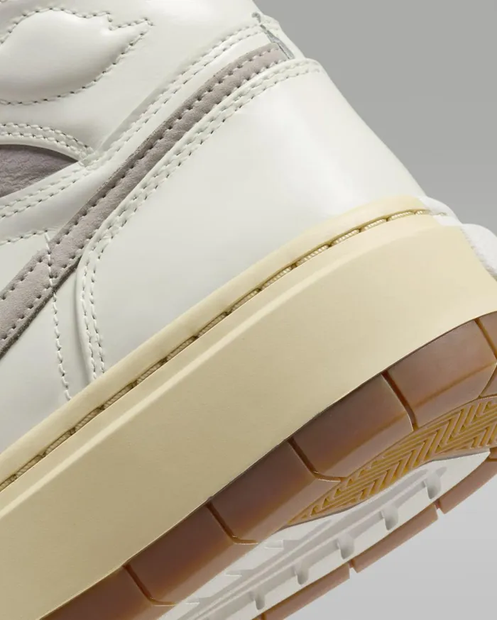 All Shoes Women Nike Air Jordan 1 Elevate High SE Sailpale Vanillagum Medium Browncollege Grey
