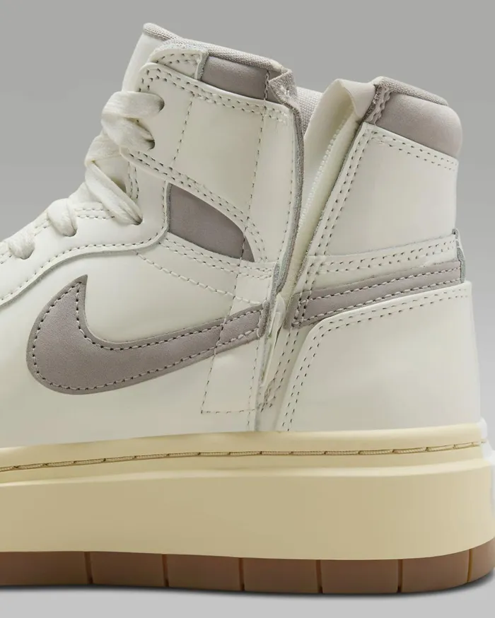 All Shoes Women Nike Air Jordan 1 Elevate High SE Sailpale Vanillagum Medium Browncollege Grey
