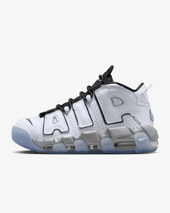 All Shoes Women Nike Air More Uptempo SE Whiteblackclearmetallic Silver