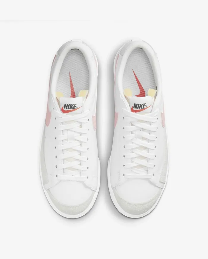 All Shoes Women Nike Blazer Low Platform Whitesummit Whiteblackpink Glaze