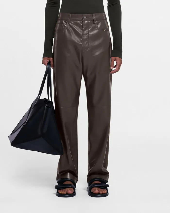 Aric Coffee Ground Men Nanushka Pants
