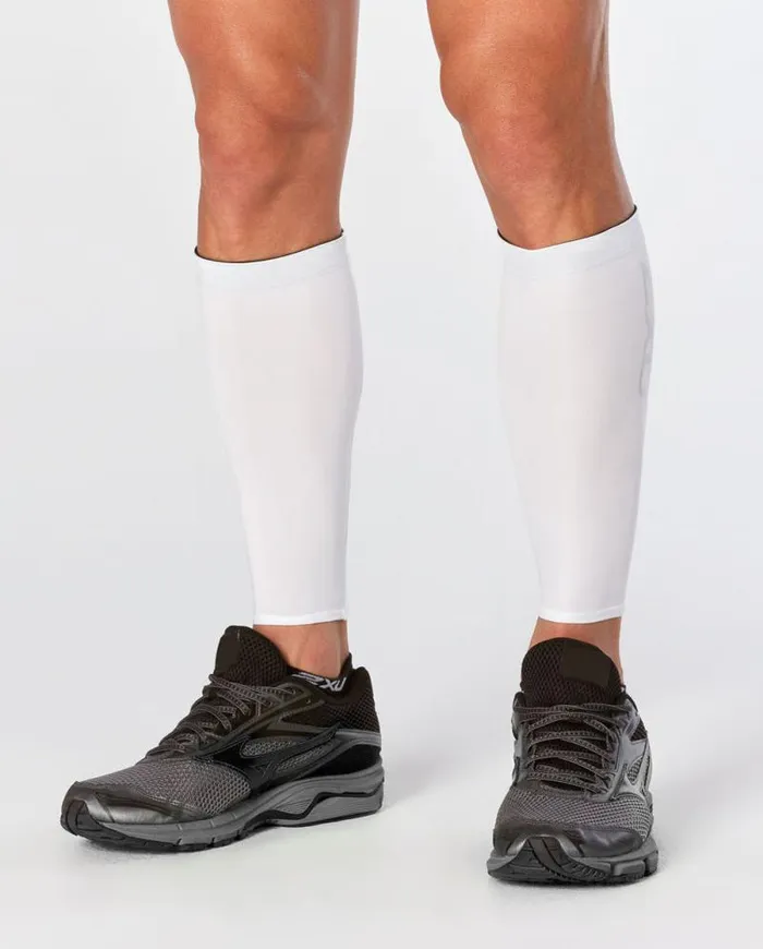 Arm and Calf Sleeves Accessories 2XU Compression Calf Guards White