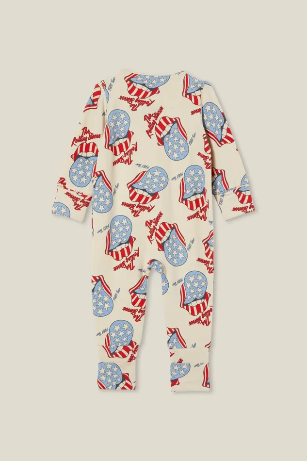 Baby Rompers and Bubbysuits Cotton On The Billie Long Sleeve Zip Romper License Lcn Bra Rainy Daythe Rolling Stone 1981 Baby Rompers and Bubbysuits Cotton On The Billie Long Sleeve Zip Romper License Lcn Bra Rainy Daythe Rolling Stone 1981