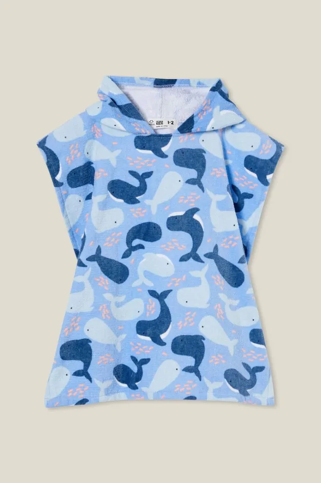Baby Swimwear Cotton On Baby Hooded Towel Dusk Bluewhales Friends