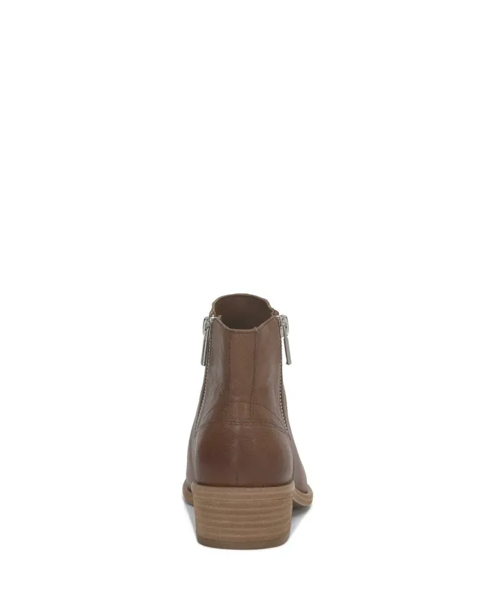 Baelee Stacked Heel Bootie Light Brown Women Lucky Brand Shoes