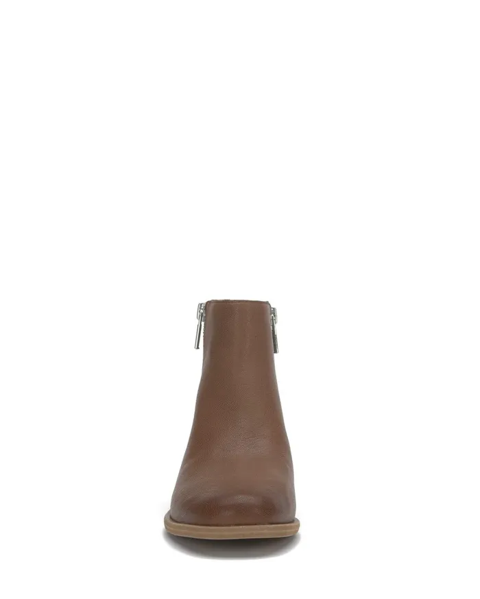 Baelee Stacked Heel Bootie Light Brown Women Lucky Brand Shoes
