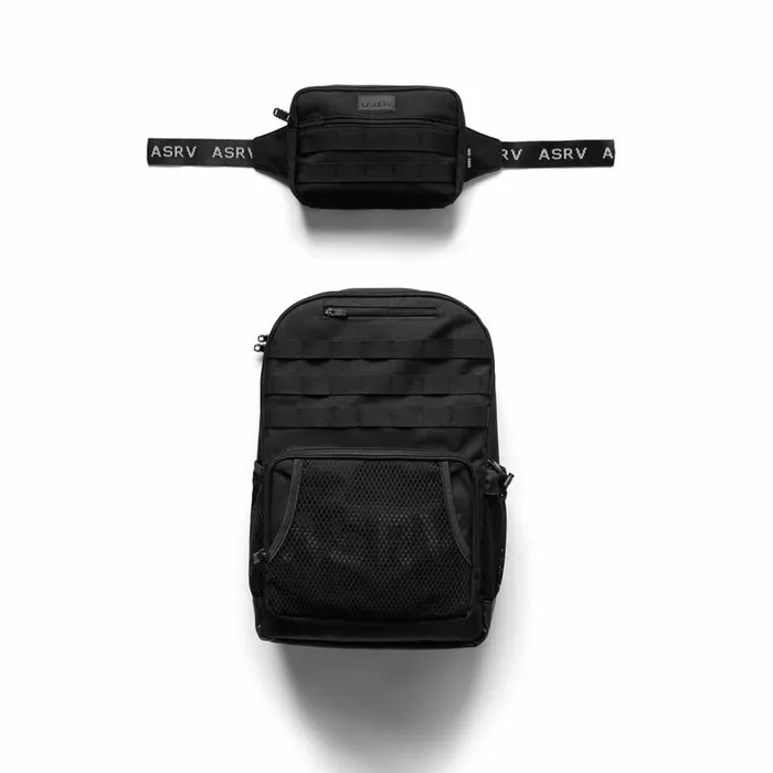 Bags Men ASRV Cordura Modular 2in1 Crossbody Backpack Black