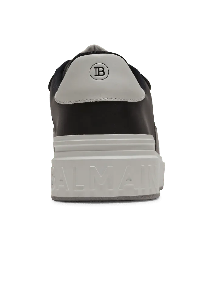 Balmain Sneakers Men BCourt Flip Sneakers In Leather And Suede Black