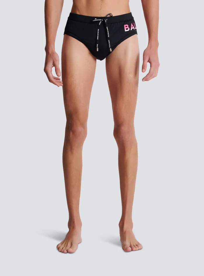 Balmain Swimwear Men Swim Bottoms Black
