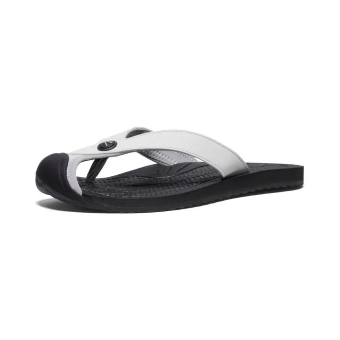 Barbados VaporBlack Leather FlipFlop Women KEEN Casual Barbados VaporBlack Leather FlipFlop Women KEEN Casual