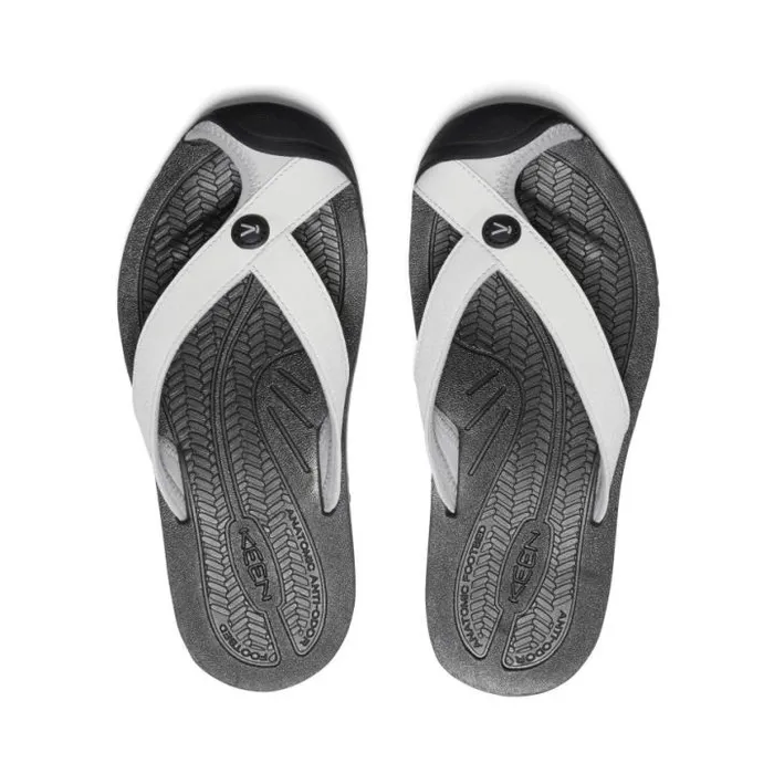 Barbados VaporBlack Leather FlipFlop Women KEEN Casual Barbados VaporBlack Leather FlipFlop Women KEEN Casual