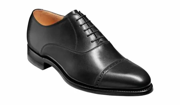 Barker Shoes Burford 8211 Black Calf Oxford Black Calf Oxford Mens