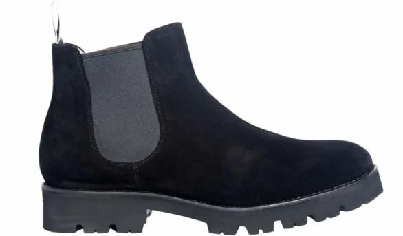 Barker Shoes Jenna 8211 Black Suede Black Suede Womens