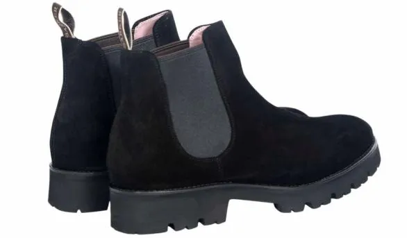 Barker Shoes Jenna 8211 Black Suede Black Suede Womens
