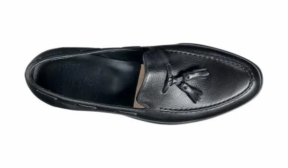 Barker Shoes Newborough 8211 Black Grain Hand Stitched Loafer Black Grain Hand Stitched Loafer Mens