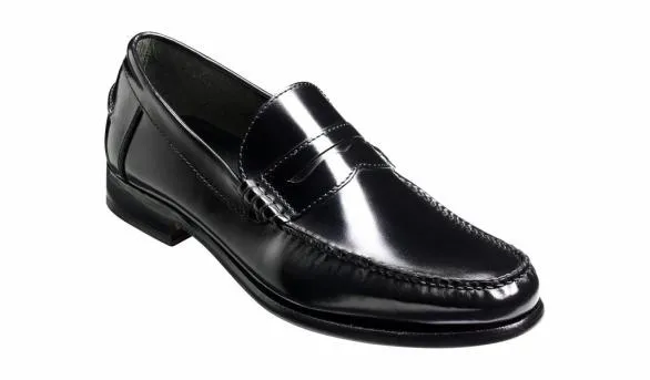Barker Shoes Newington 8211 Black HiShine Black Hishine Mens