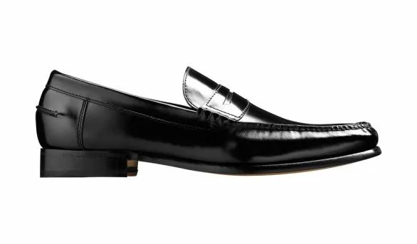 Barker Shoes Newington 8211 Black HiShine Black Hishine Mens