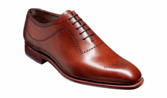 Barker Shoes Plymouth 8211 Chestnut Calf Oxford Chestnut Calf Oxford Mens