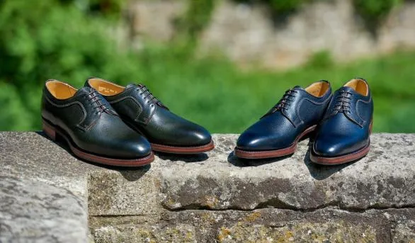 Barker Shoes Skye 8211 Navy Grain Derby Navy Grain Derby Mens