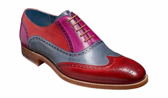 Barker Shoes Valiant Multi 8211 Red Grey Purple Hand Painted Red Grey Purple Hand Painted Mens Barker Shoes Valiant Multi 8211 Red Grey Purple Hand Painted Red Grey Purple Hand Painted Mens